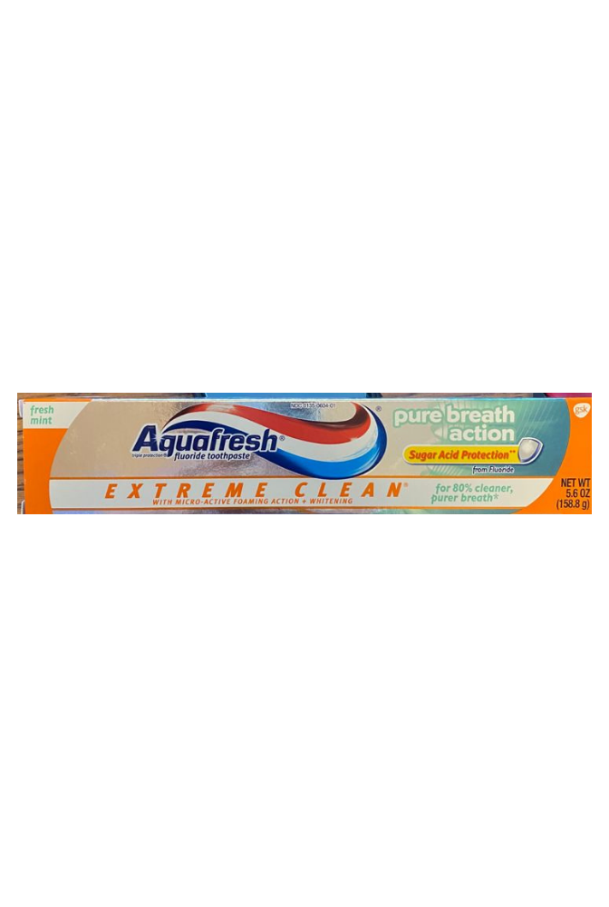 aquafresh extreme clean toothpaste ingredients