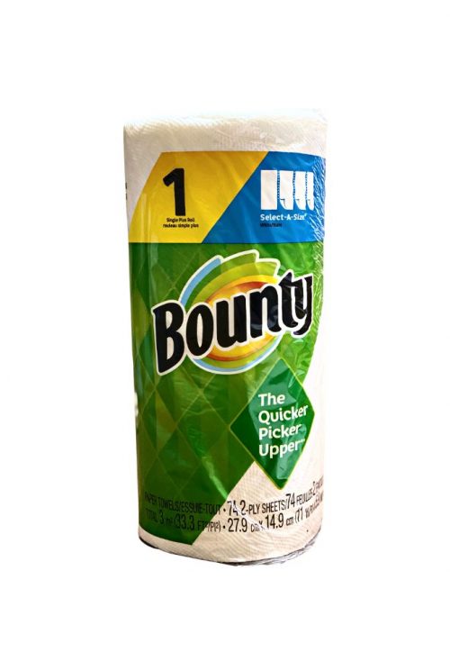 Bounty Paper Towel 74 2Ply Sheets Blue Mountain Water